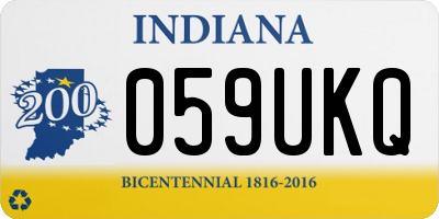IN license plate 059UKQ