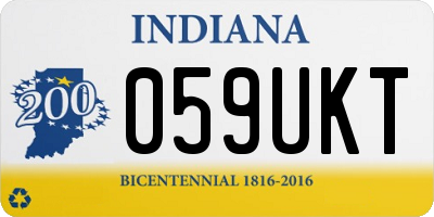 IN license plate 059UKT