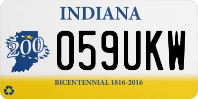 IN license plate 059UKW