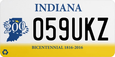 IN license plate 059UKZ