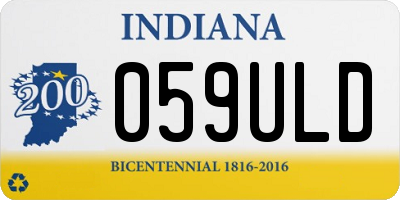 IN license plate 059ULD