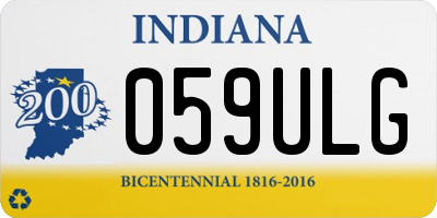 IN license plate 059ULG