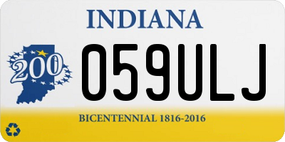 IN license plate 059ULJ