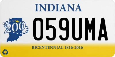 IN license plate 059UMA