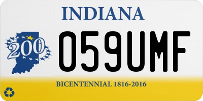 IN license plate 059UMF