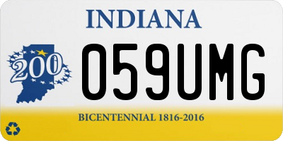 IN license plate 059UMG