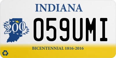 IN license plate 059UMI