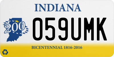 IN license plate 059UMK
