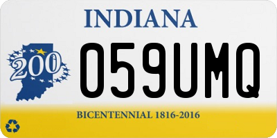 IN license plate 059UMQ