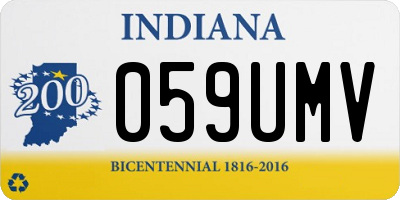 IN license plate 059UMV