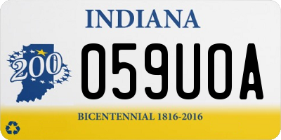 IN license plate 059UOA