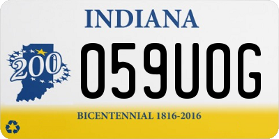 IN license plate 059UOG