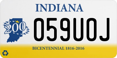 IN license plate 059UOJ