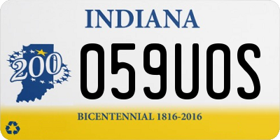 IN license plate 059UOS