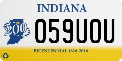 IN license plate 059UOU