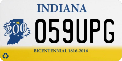 IN license plate 059UPG