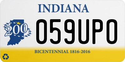 IN license plate 059UPO