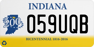 IN license plate 059UQB
