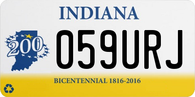 IN license plate 059URJ