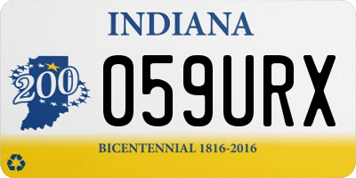 IN license plate 059URX