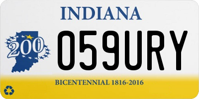 IN license plate 059URY