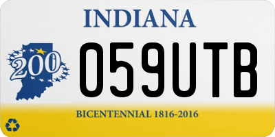 IN license plate 059UTB