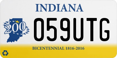 IN license plate 059UTG
