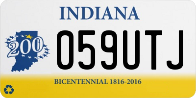 IN license plate 059UTJ