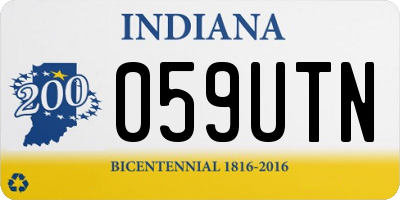 IN license plate 059UTN