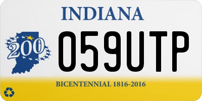 IN license plate 059UTP