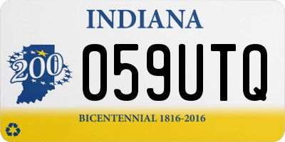 IN license plate 059UTQ