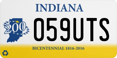 IN license plate 059UTS