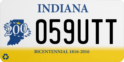 IN license plate 059UTT