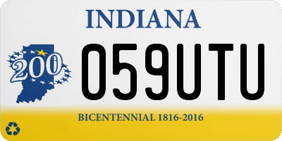 IN license plate 059UTU