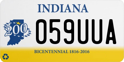 IN license plate 059UUA