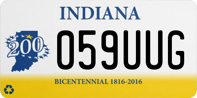 IN license plate 059UUG