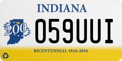 IN license plate 059UUI