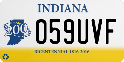 IN license plate 059UVF