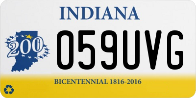 IN license plate 059UVG
