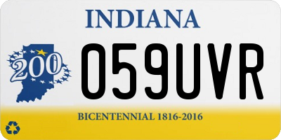 IN license plate 059UVR