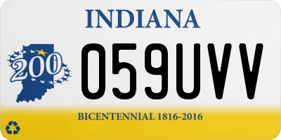 IN license plate 059UVV