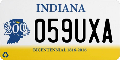 IN license plate 059UXA