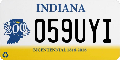 IN license plate 059UYI