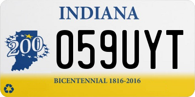 IN license plate 059UYT