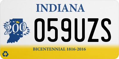 IN license plate 059UZS