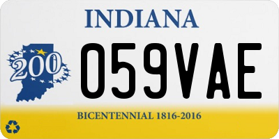 IN license plate 059VAE