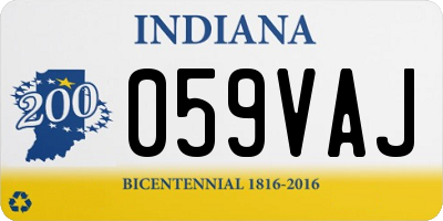 IN license plate 059VAJ