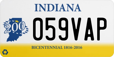 IN license plate 059VAP