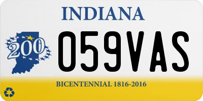 IN license plate 059VAS