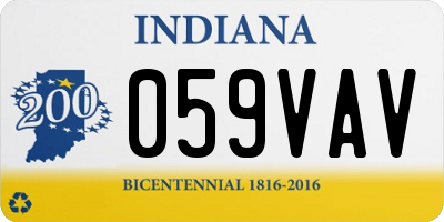 IN license plate 059VAV